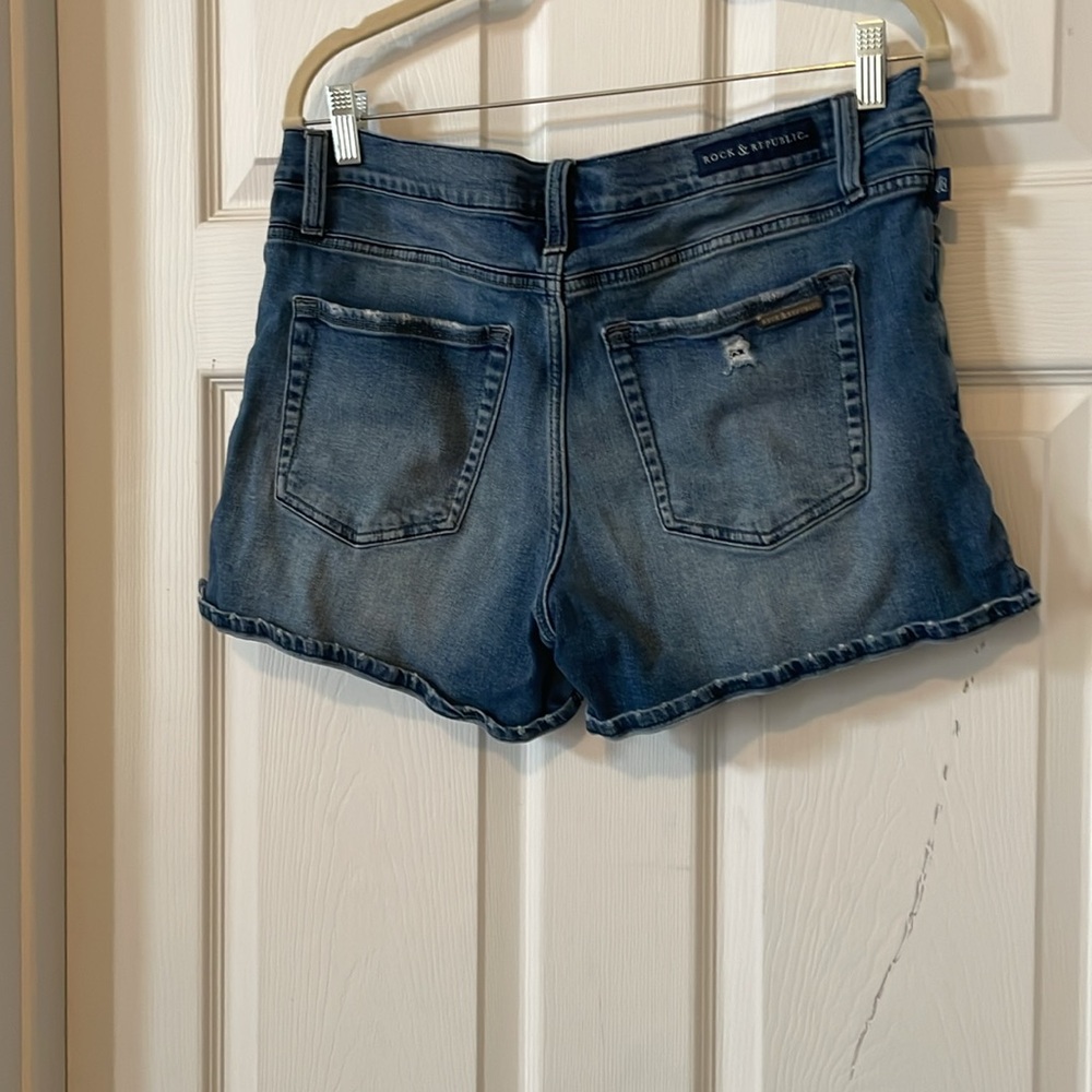 Rock & republic denim shorts, Kimber, size 14 - Picture 2 of 8